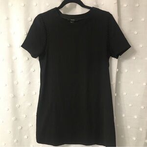 Crochet detail mini dress